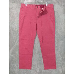 J Crew Pants Mens 33x30 Pink Chino Flex Straight Leg Casual Stretch Preppy